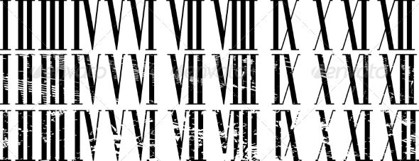 free fonts roman numerals numbers